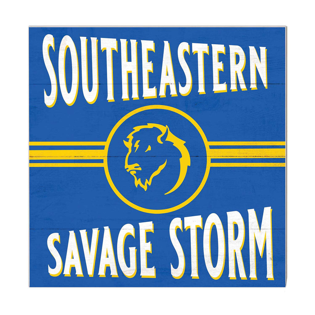 10x10 Retro Team Sign Southeastern Oklahoma State University Savage Storm