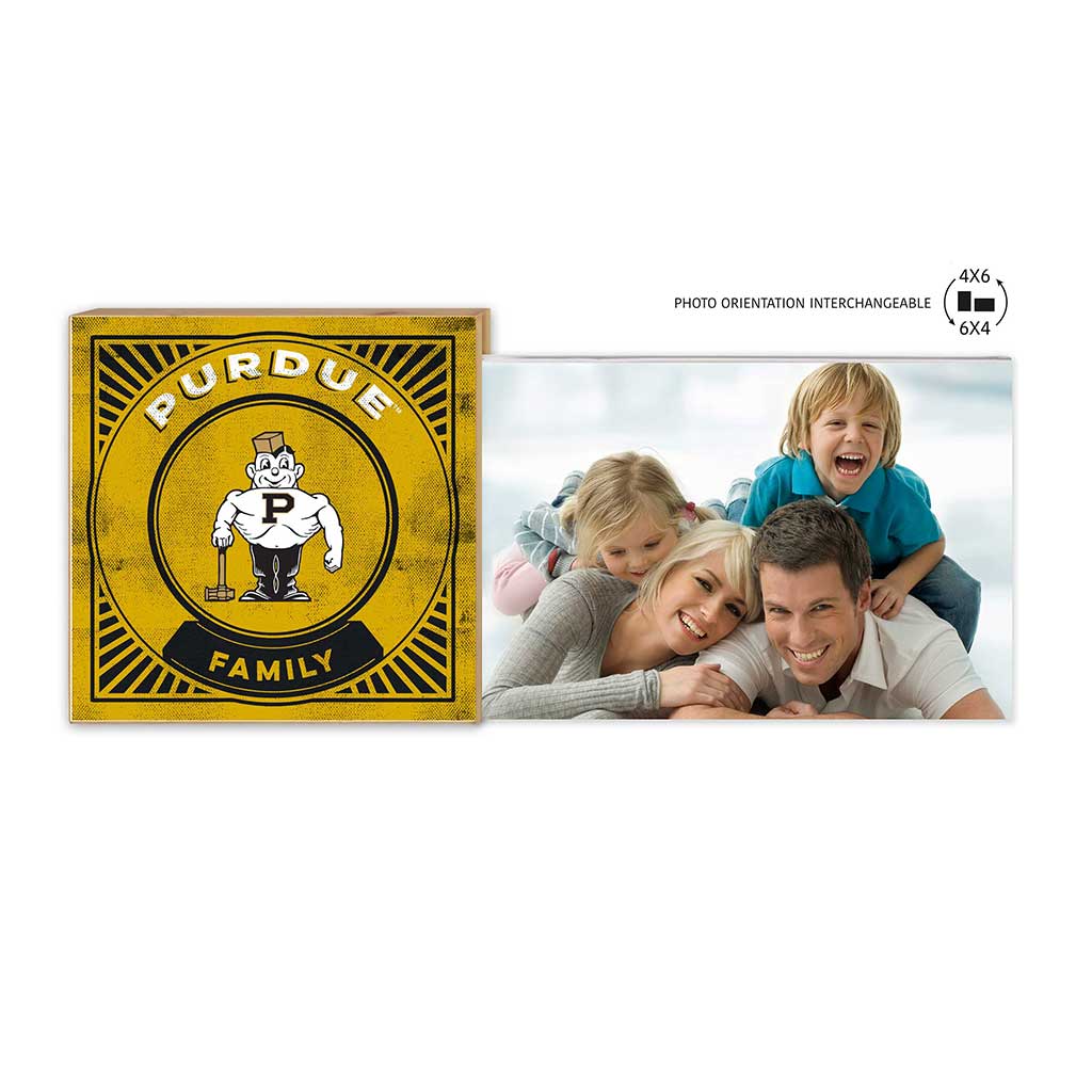 Floating Picture Frame Family Retro Team Purdue Vault Boilermakers