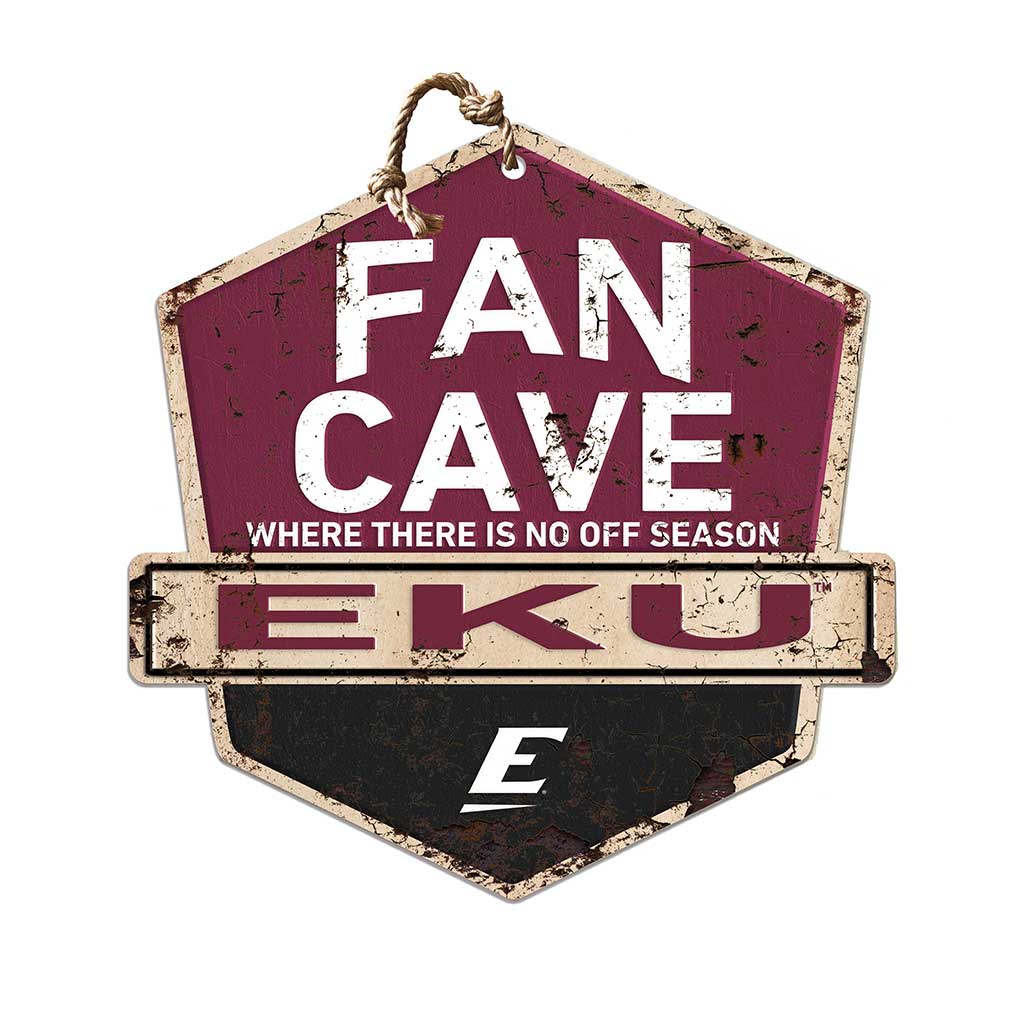 Rustic Badge Fan Cave Sign Eastern Kentucky University Colonels