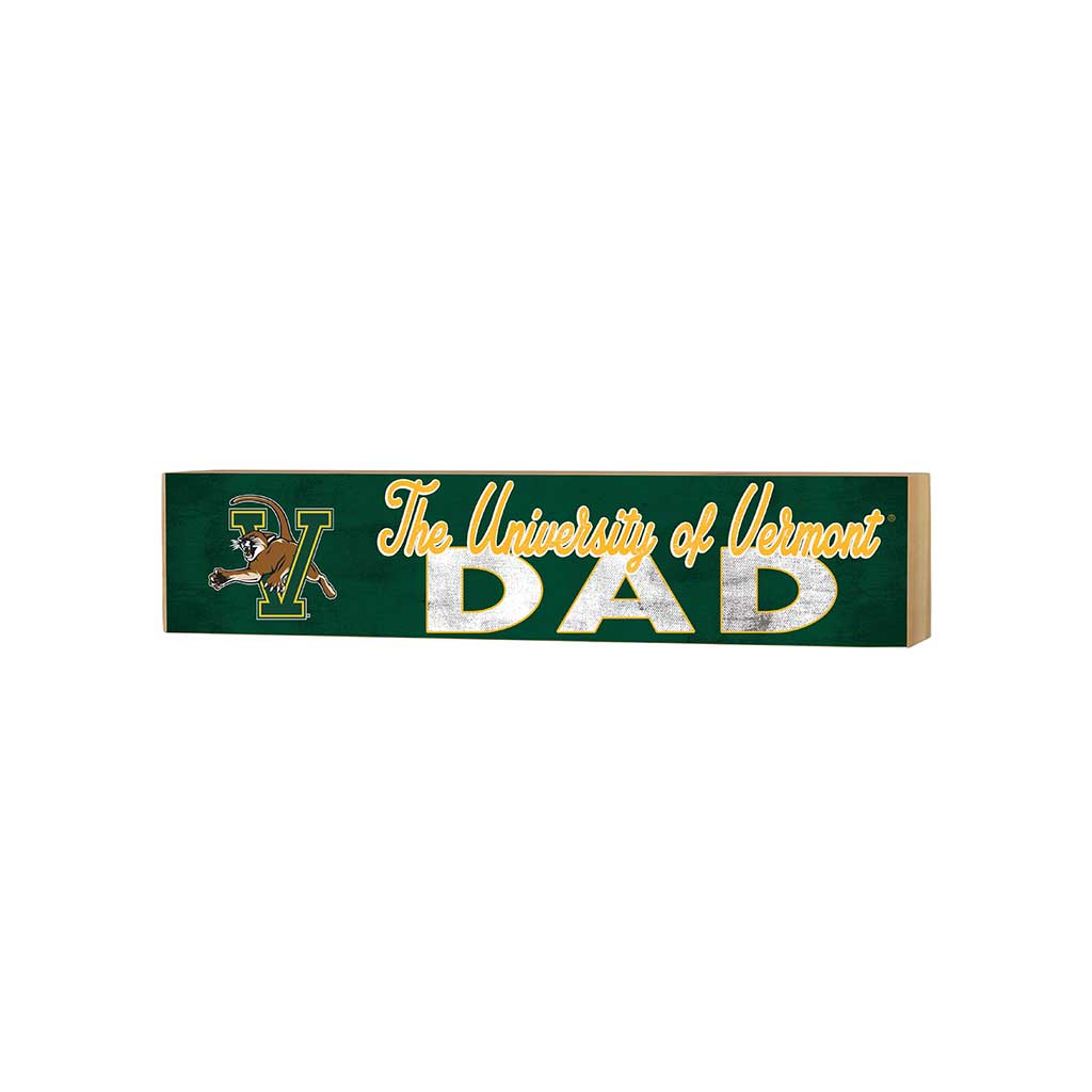 3x13 Block Colored With Logo Dad Vermont Catamounts