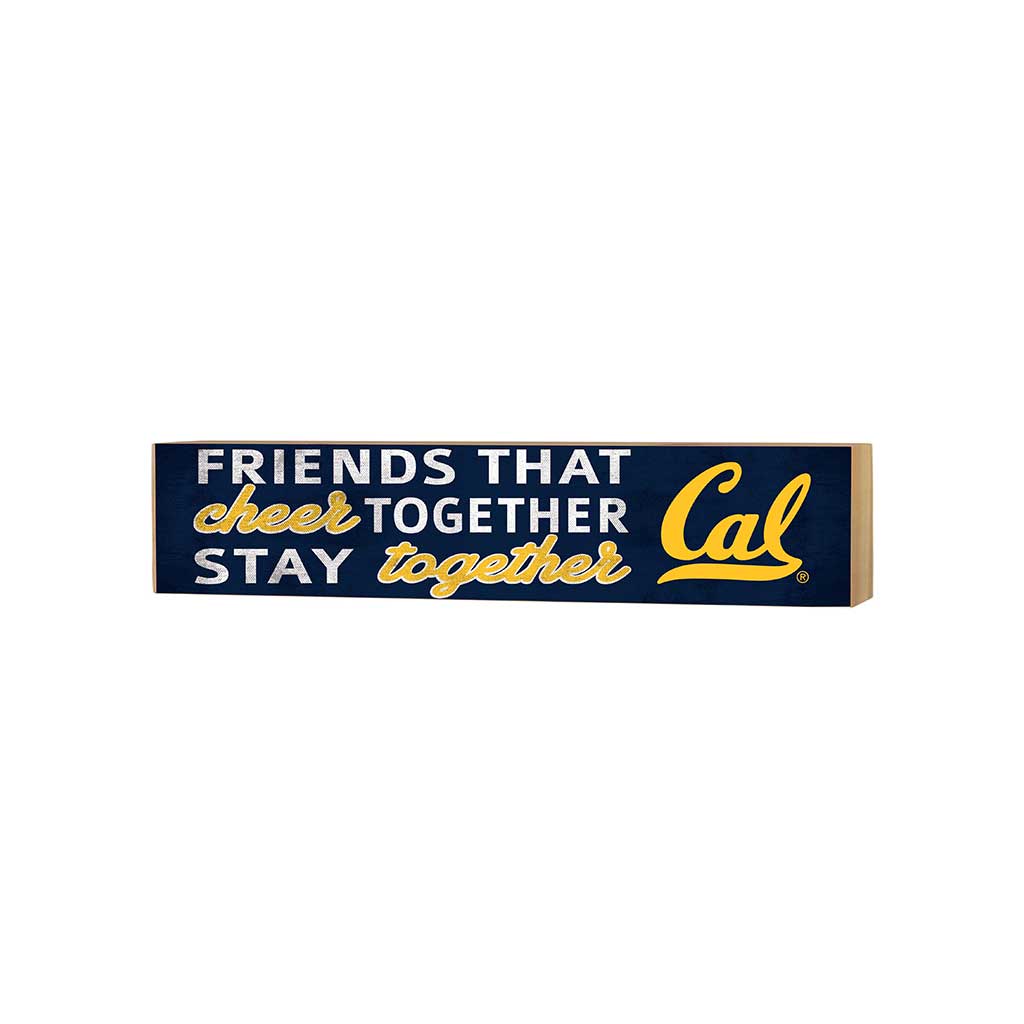 3x13 Block Team Logo Friends That Cheers California Berkeley Golden Bears