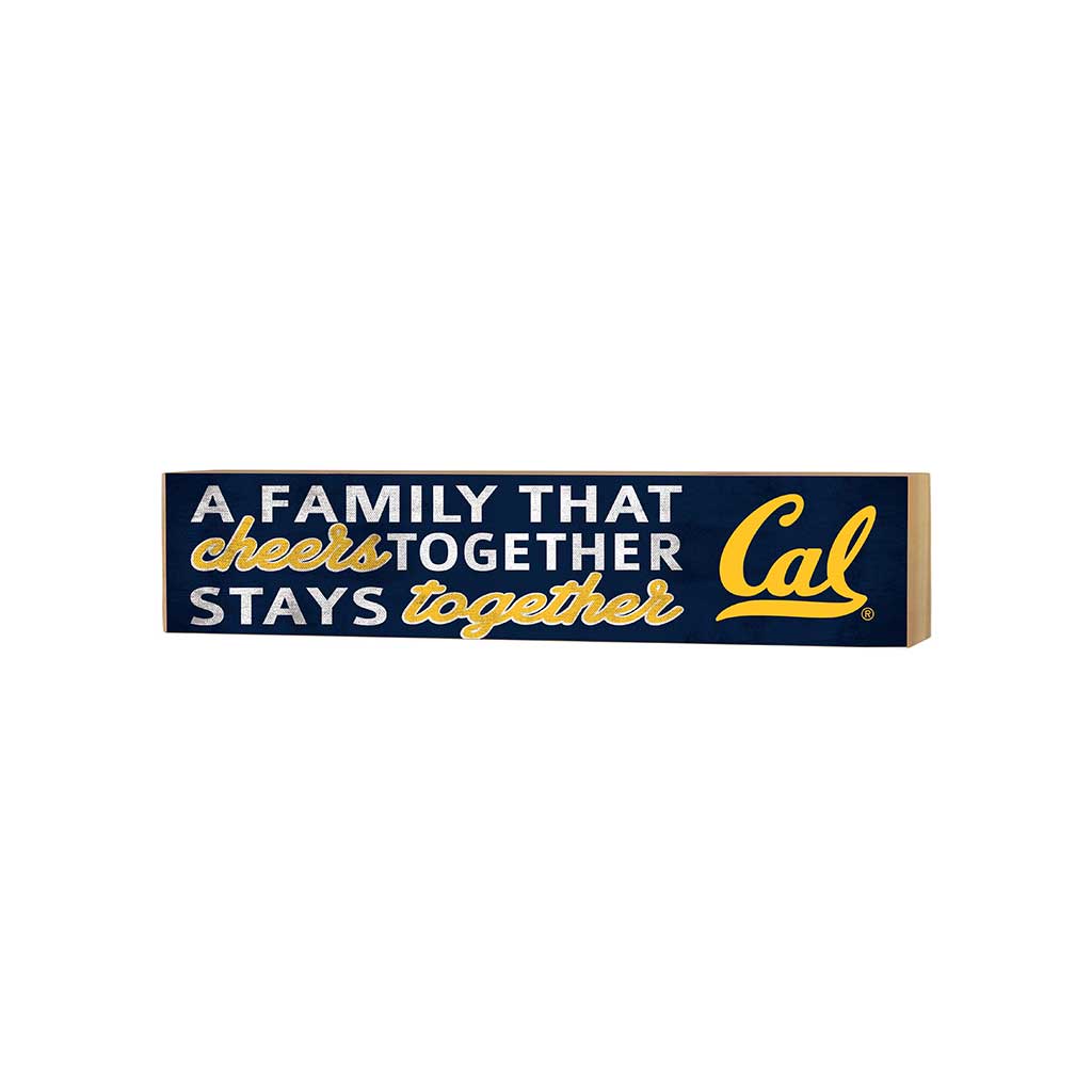 3x13 Block Team Logo Family That Cheers California Berkeley Golden Bears
