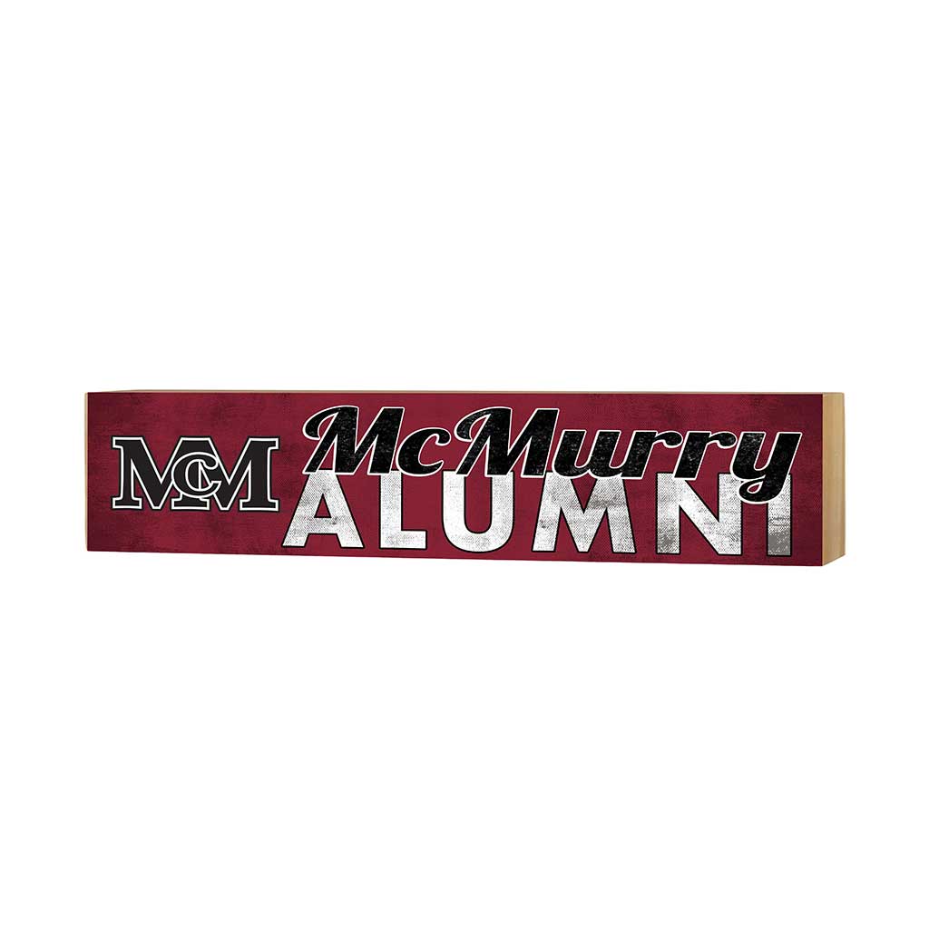 3x13 Block Team Logo Alumni McMurry University War Hawks