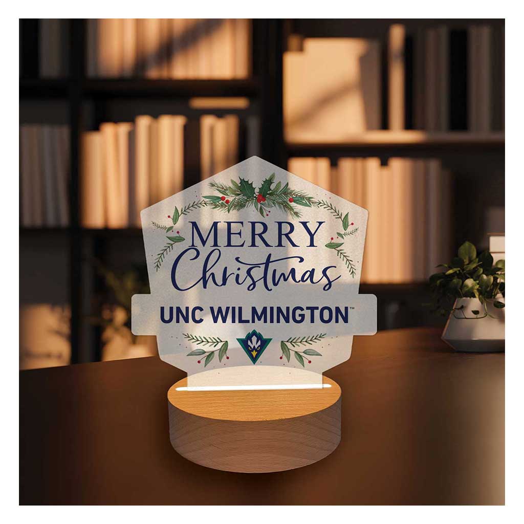 Holiday Acrylic Light Up Bundle North Carolina Wilmington Seahawks