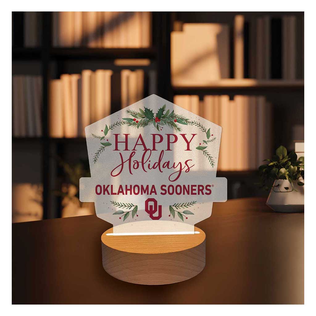 Holiday Acrylic Light Up Bundle Oklahoma Sooners