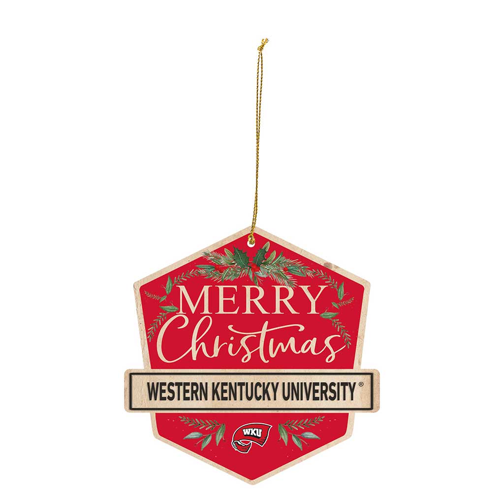3 Pack Christmas Ornament Western Kentucky Hilltoppers