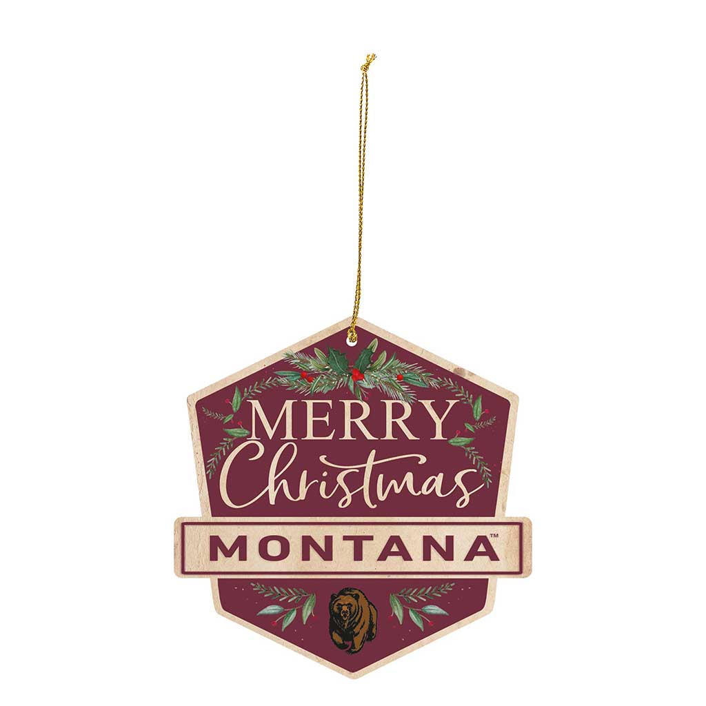 3 Pack Christmas Ornament Montana Grizzlies