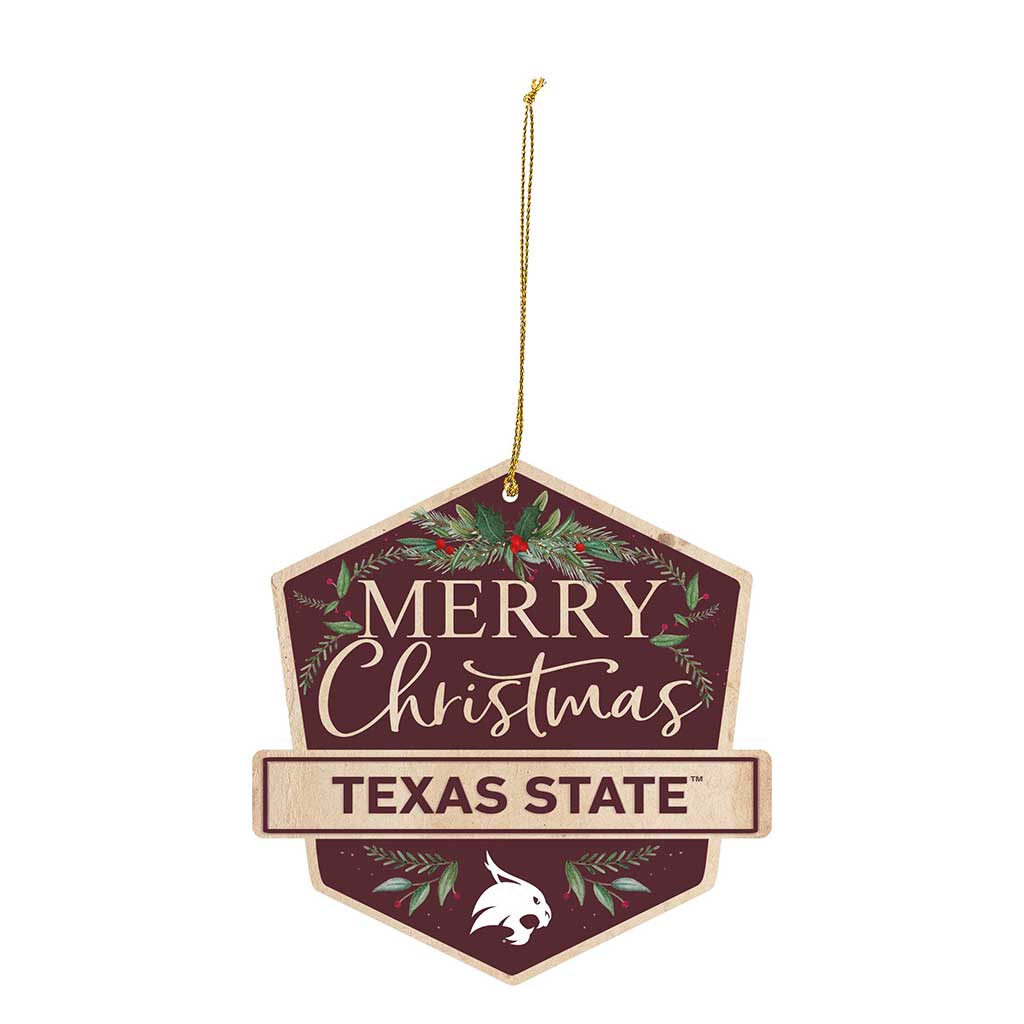 3 Pack Christmas Ornament Texas State Bobcats