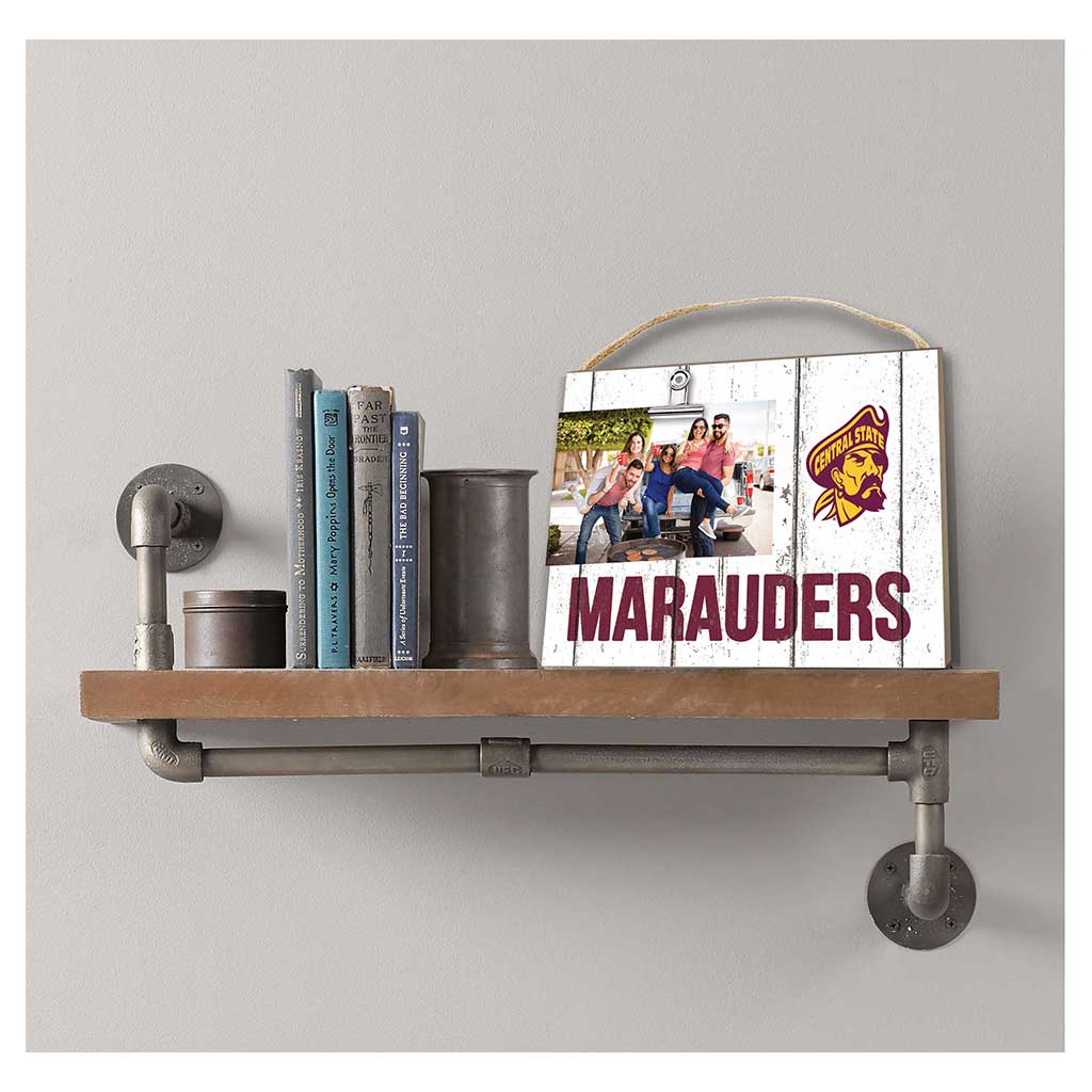 Clip It Weathered Logo Photo Frame Central State Marauders