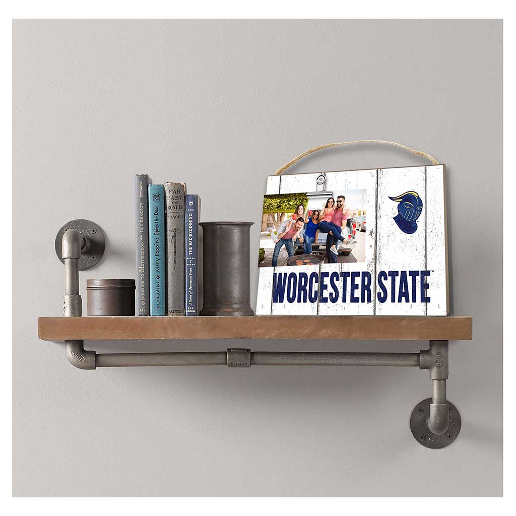 Clip It Weathered Logo Photo Frame Worcester State College Lancers