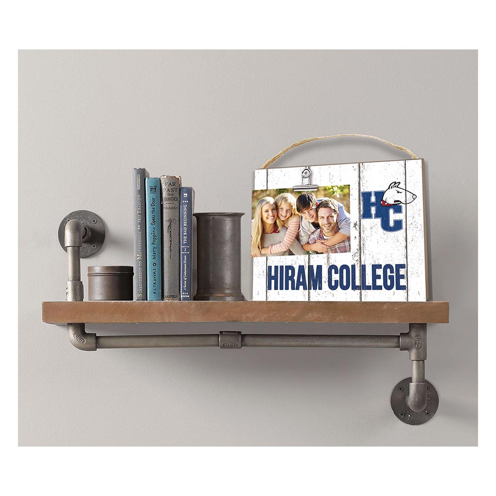 Clip It Weathered Logo Photo Frame Hiram College Terriers