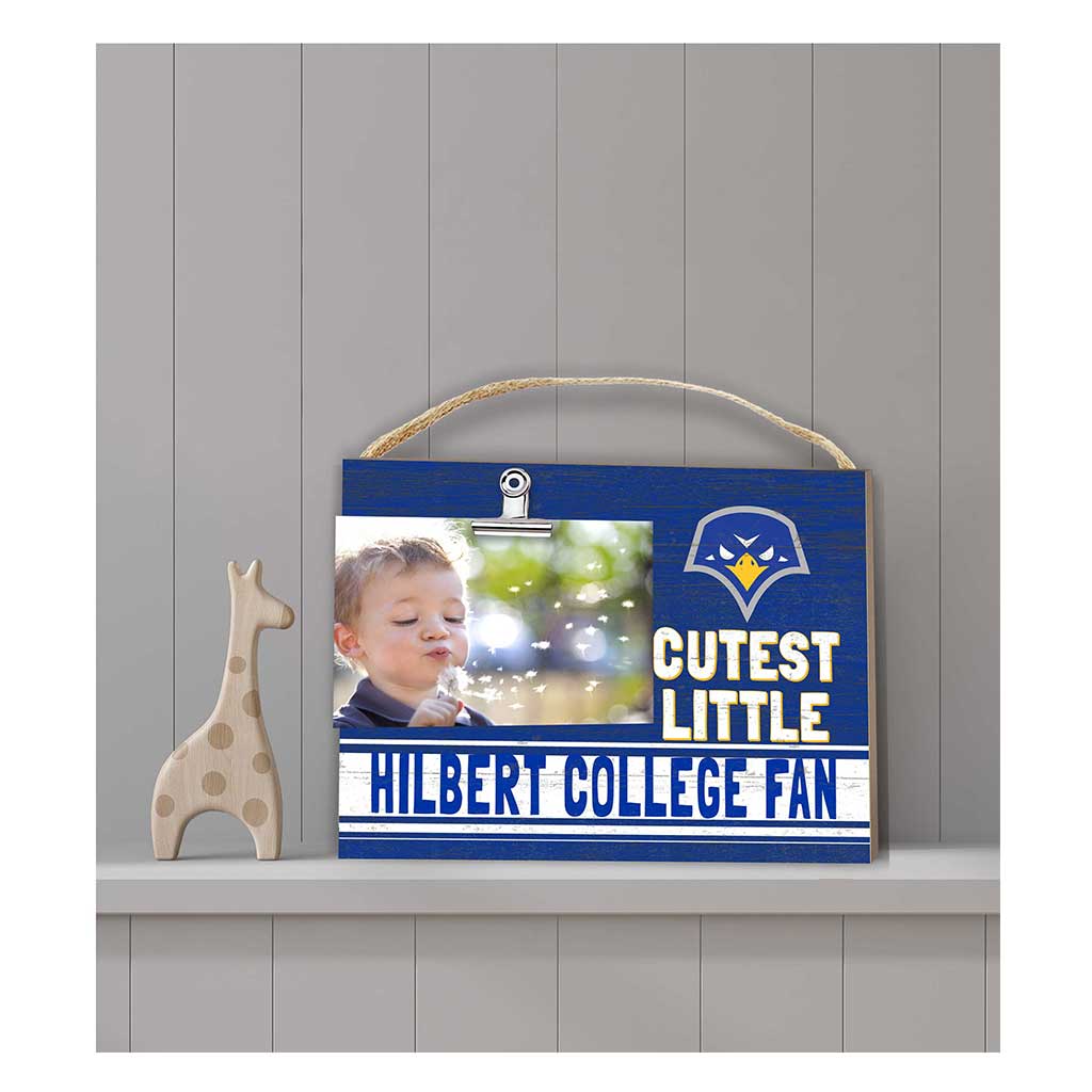 Cutest Little Team Logo Clip Photo Frame Hilbert College Hawks