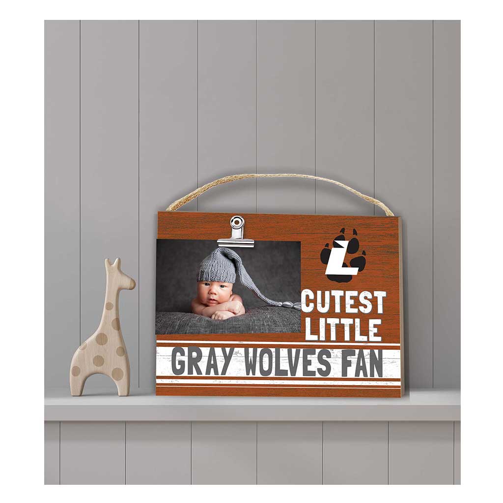 Cutest Little Team Logo Clip Photo Frame Lourdes University Gray Wolves