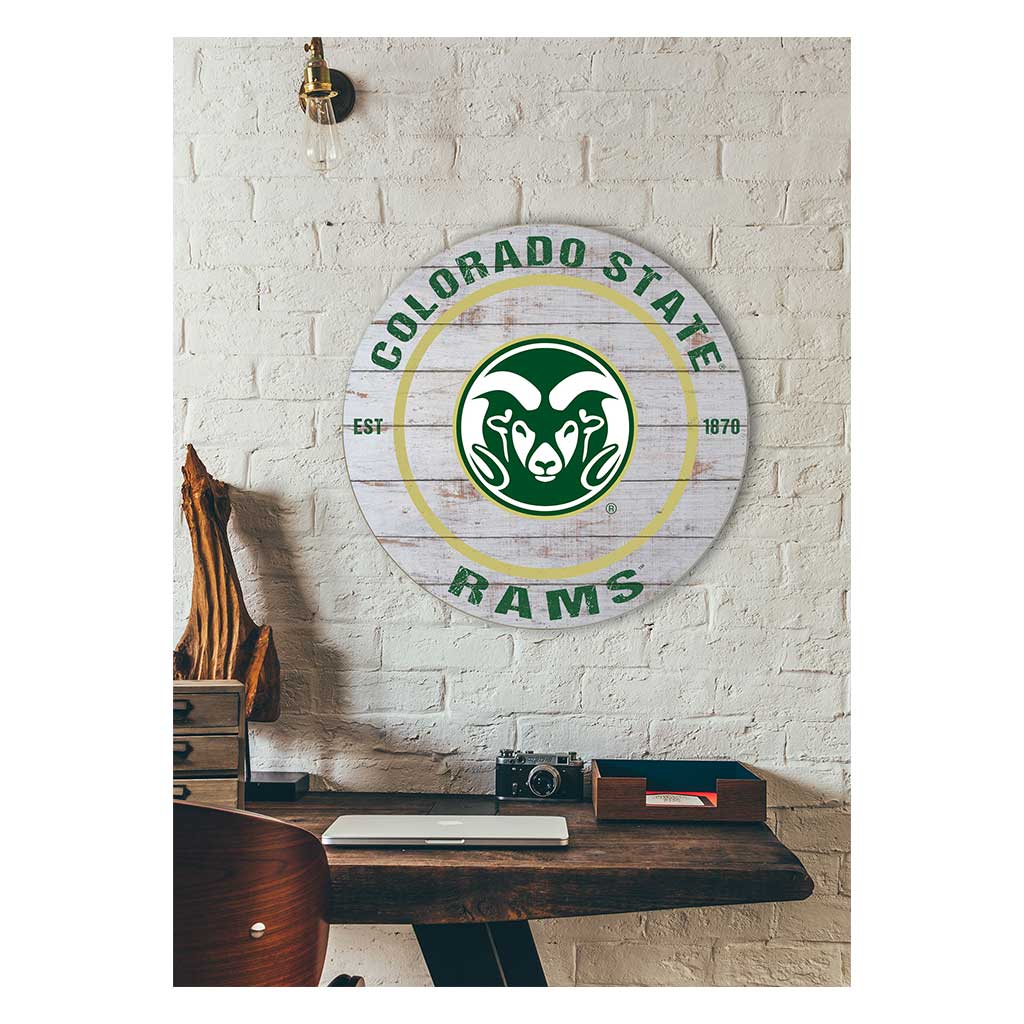 20x20 Weathered Circle Colorado State Ft. Collins Rams