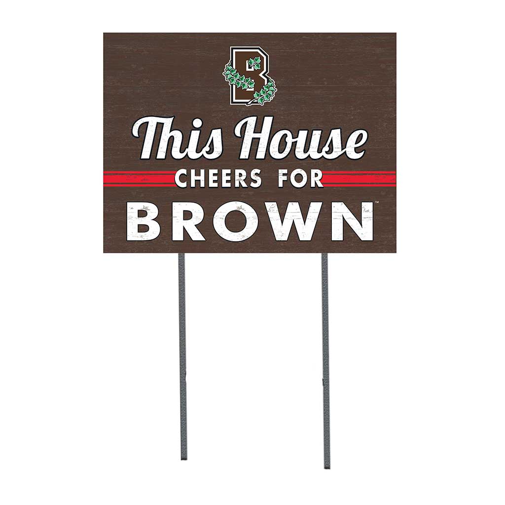 18x24 Lawn Sign This House Cheers Brown Bears