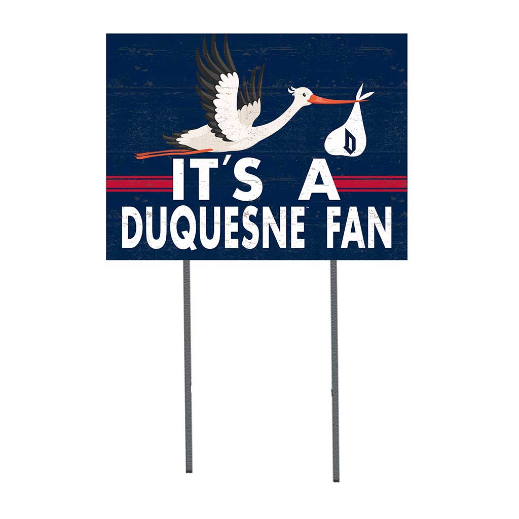 18x24 Lawn Sign Stork Yard Sign It's A Duquesne Dukes