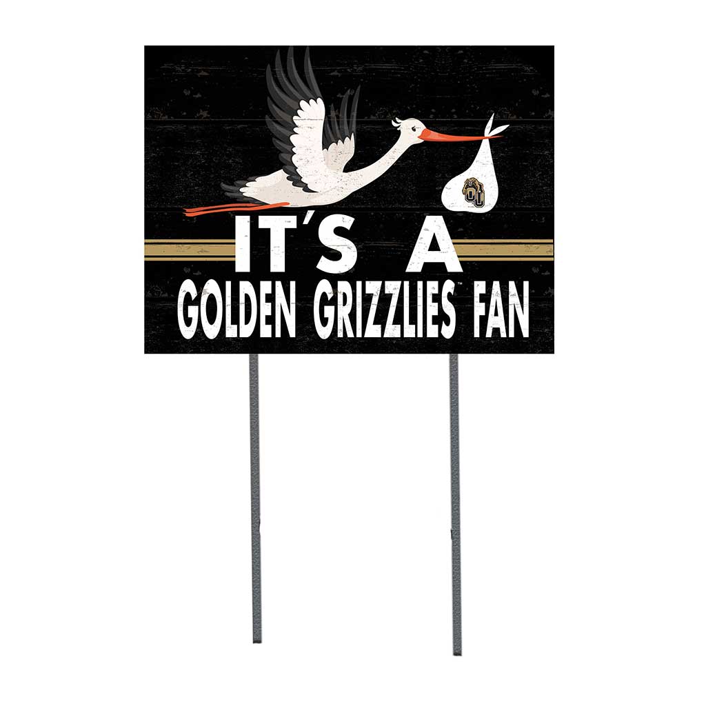 18x24 Lawn Sign Stork Yard Sign It's A Oakland University Golden Grizzlies