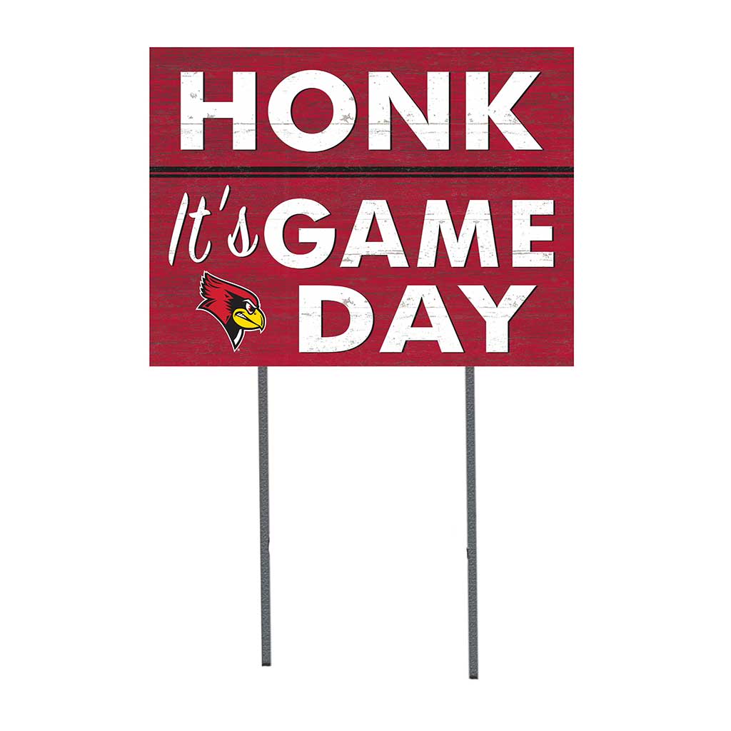 18x24 Lawn Sign Honk Game Day Illinois State Redbirds