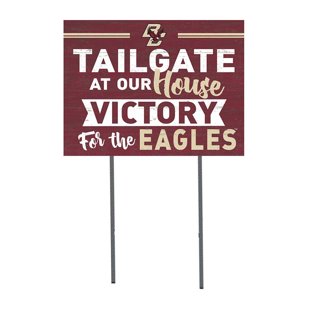 18x24 Lawn Sign Tailgate at Our House Boston College Eagles
