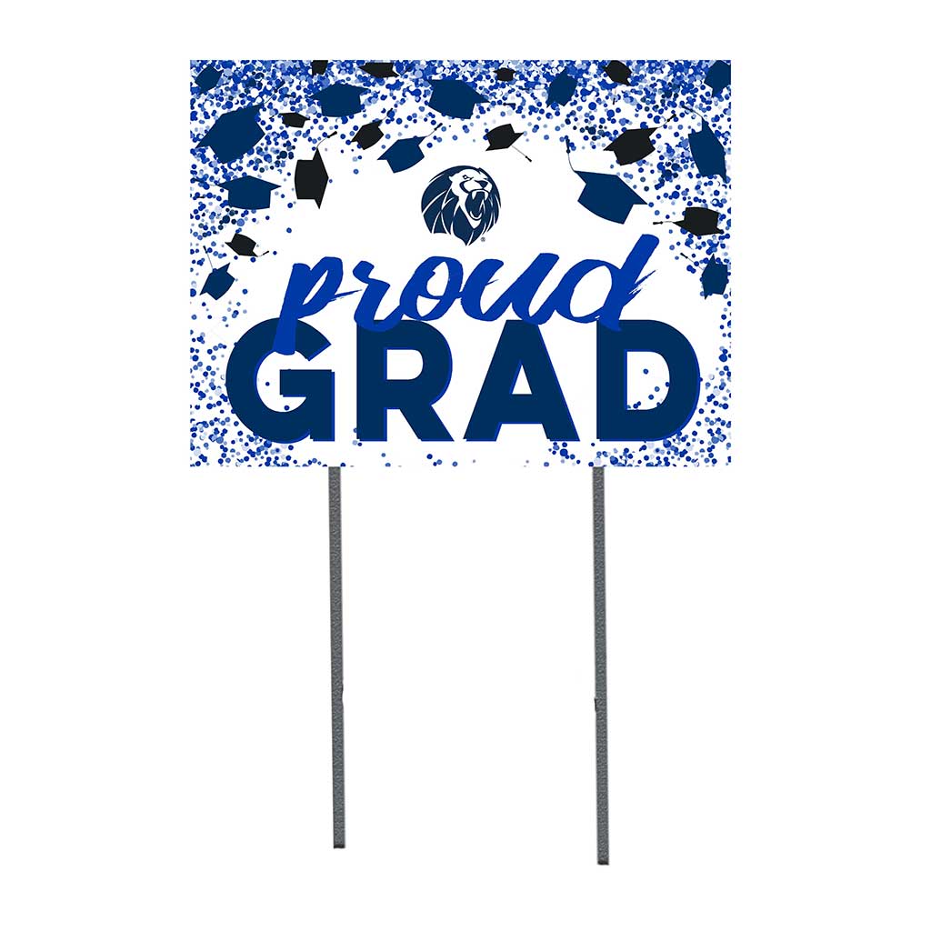 18x24 Lawn Sign Grad with Cap and Confetti Arkansas - Fort Smith LIONS