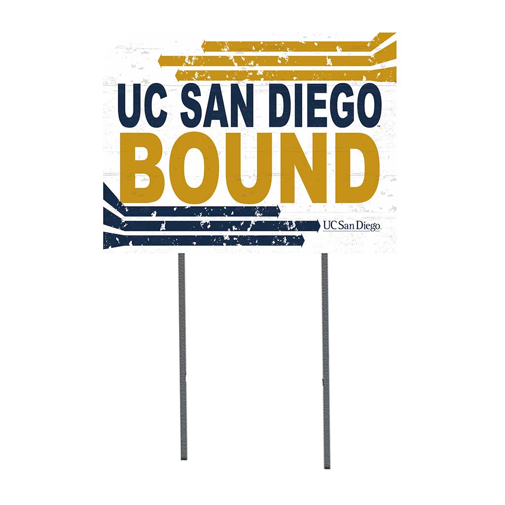 18x24 Lawn Sign Retro School Bound University of California San Diego Tritons