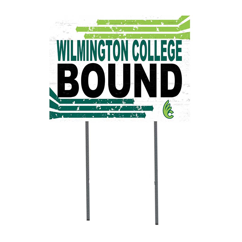 18x24 Lawn Sign Retro School Bound Wilmington College Quakers