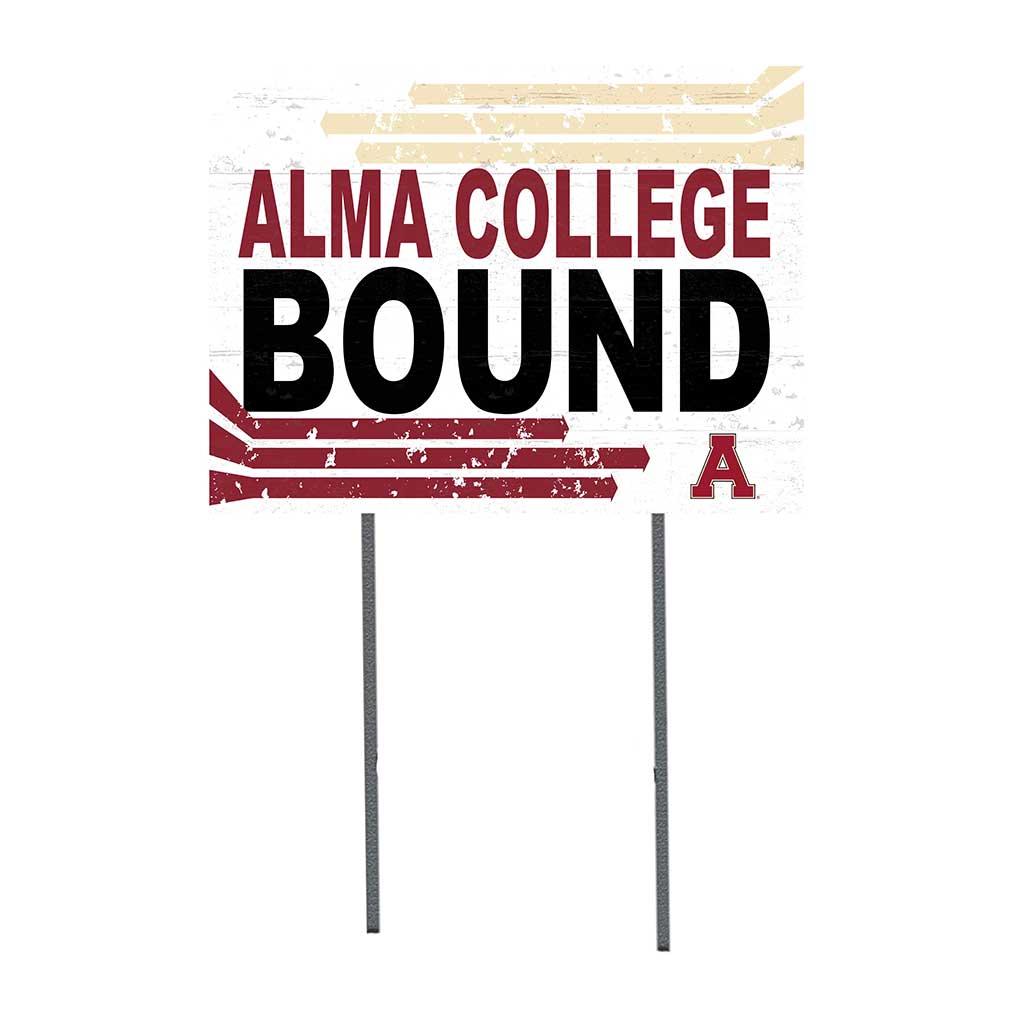 18x24 Lawn Sign Retro School Bound Alma College