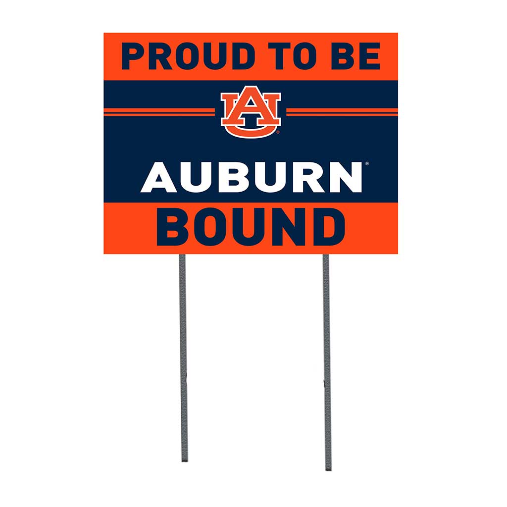 18x24 Lawn Sign Proud to be School Bound Auburn Tigers