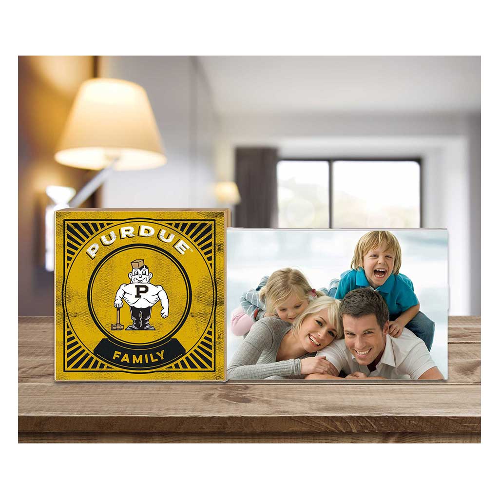 Floating Picture Frame Family Retro Team Purdue Vault Boilermakers