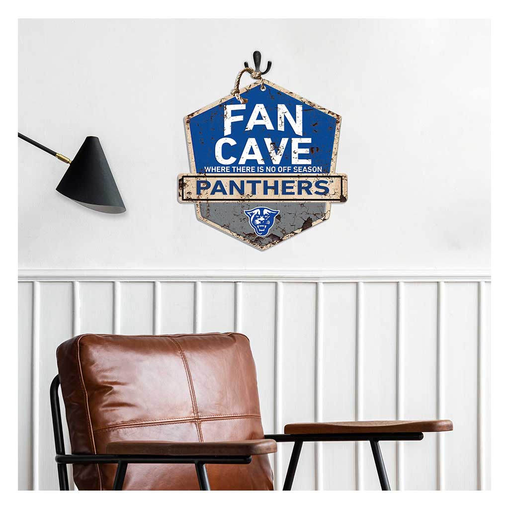 Rustic Badge Fan Cave Sign Georgia State Panthers