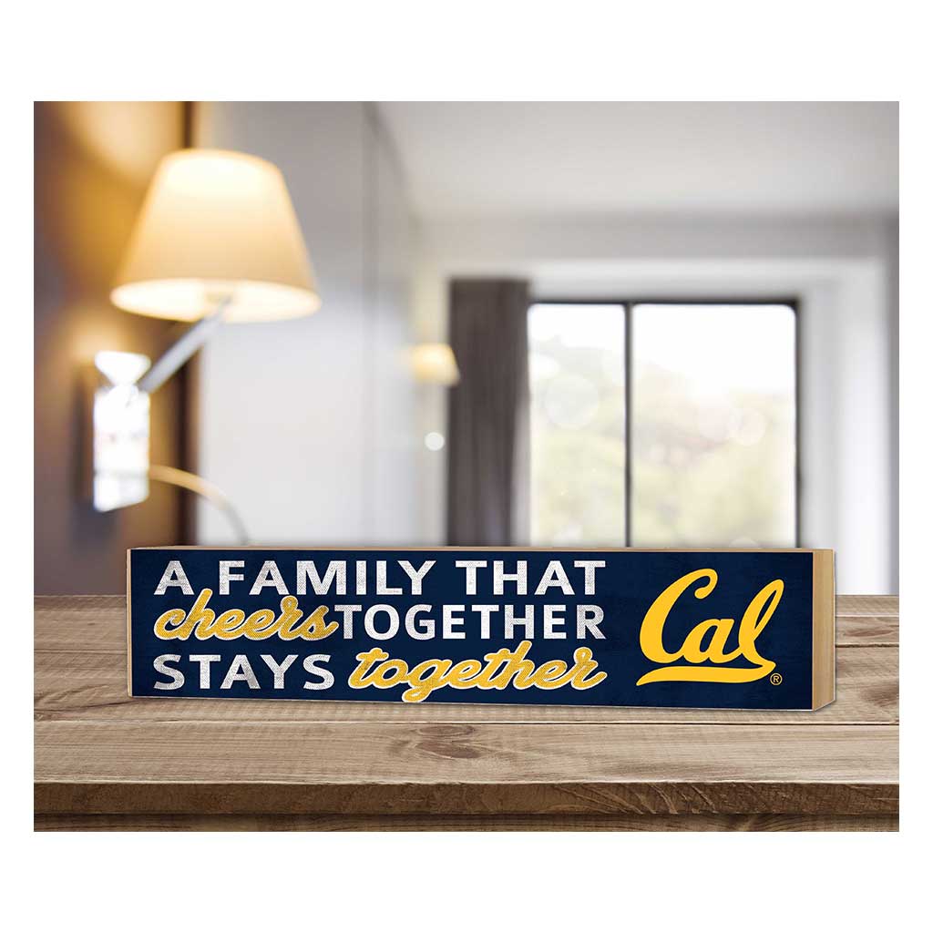 3x13 Block Team Logo Family That Cheers California Berkeley Golden Bears