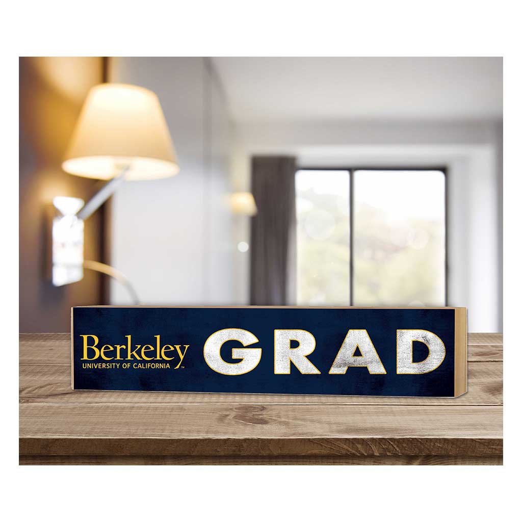 3x13 Block Team Logo Grad California Berkeley Golden Bears