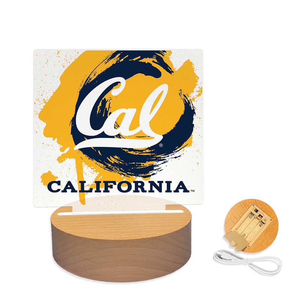 Paint Splash Acrylic Light Up Bundle California Berkeley Golden Bears