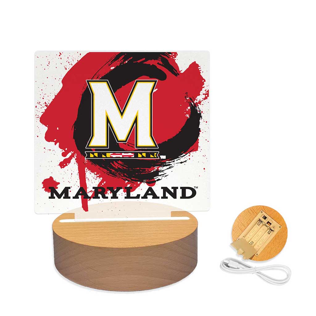 Paint Splash Acrylic Light Up Bundle Maryland Terrapins