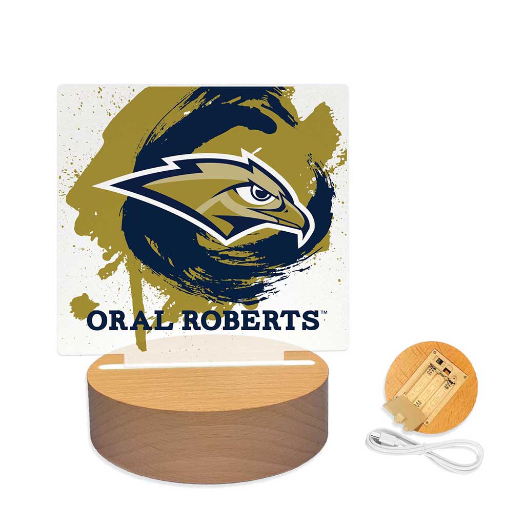 Paint Splash Acrylic Light Up Bundle Oral Roberts Golden Eagles