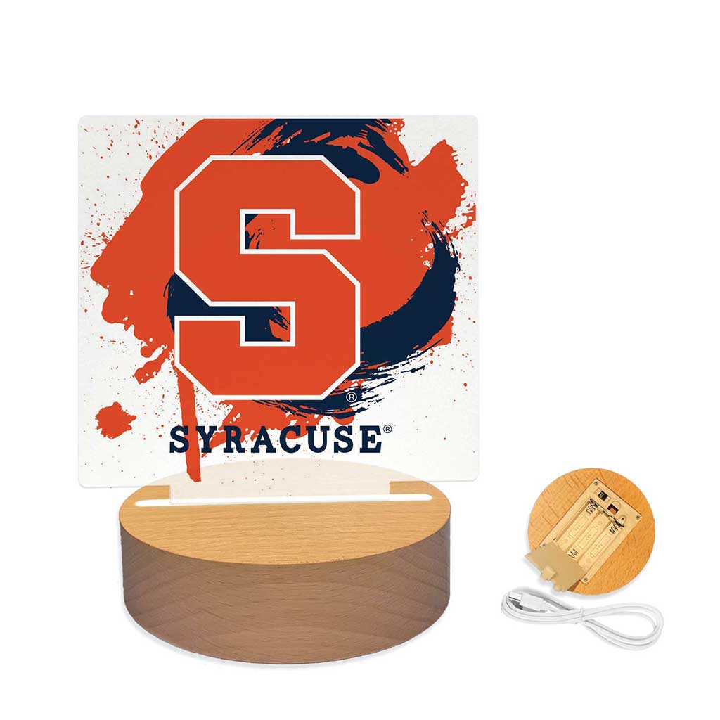 Paint Splash Acrylic Light Up Bundle Syracuse Orange