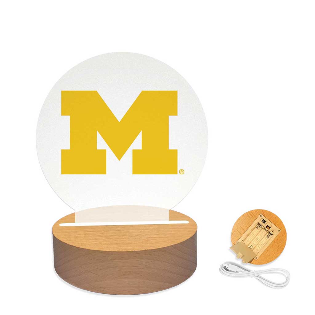 Team Logo Acrylic Light Up Bundle Michigan Wolverines
