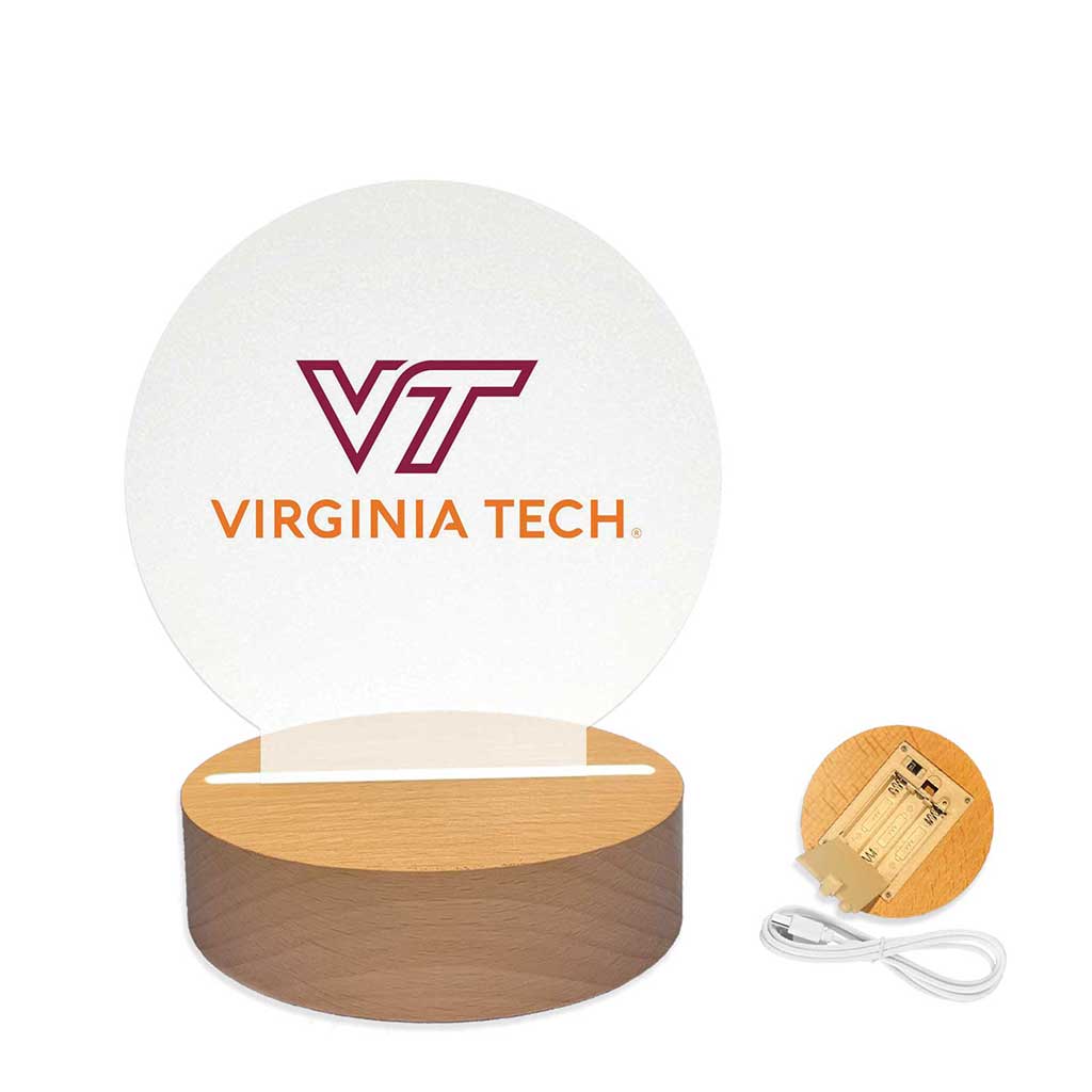 Team Logo Acrylic Light Up Bundle Virginia Tech Hokies