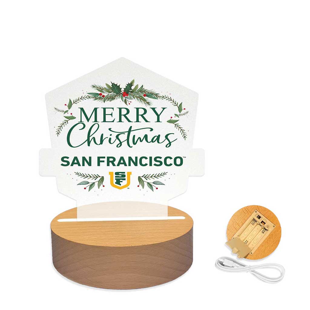 Holiday Acrylic Light Up Bundle San Francisco Dons