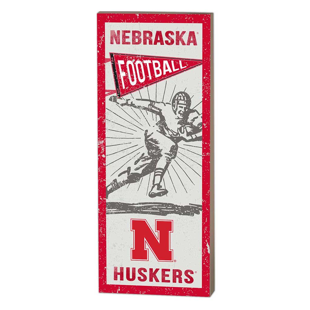 7x18 Vintage Player Nebraska Cornhuskers