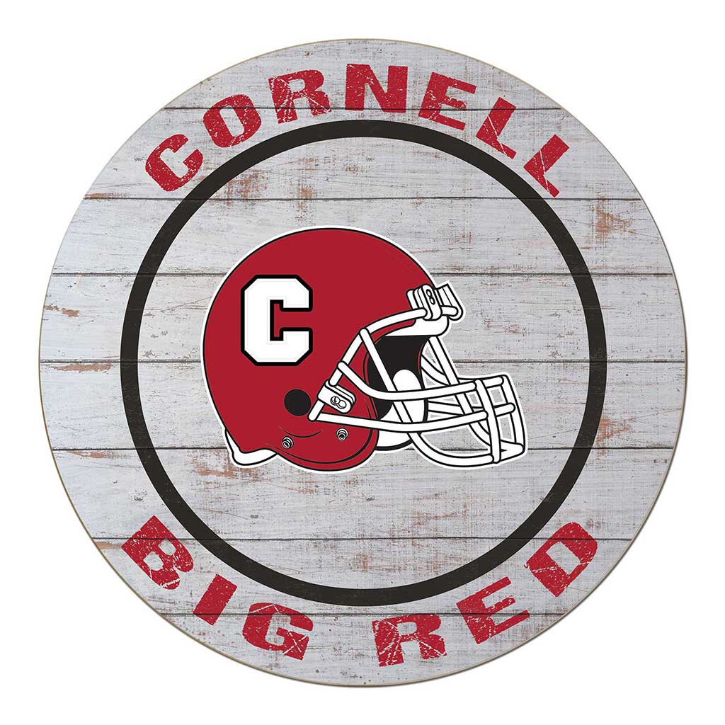 20x20 Weathered Helmet Sign Cornell Big Red