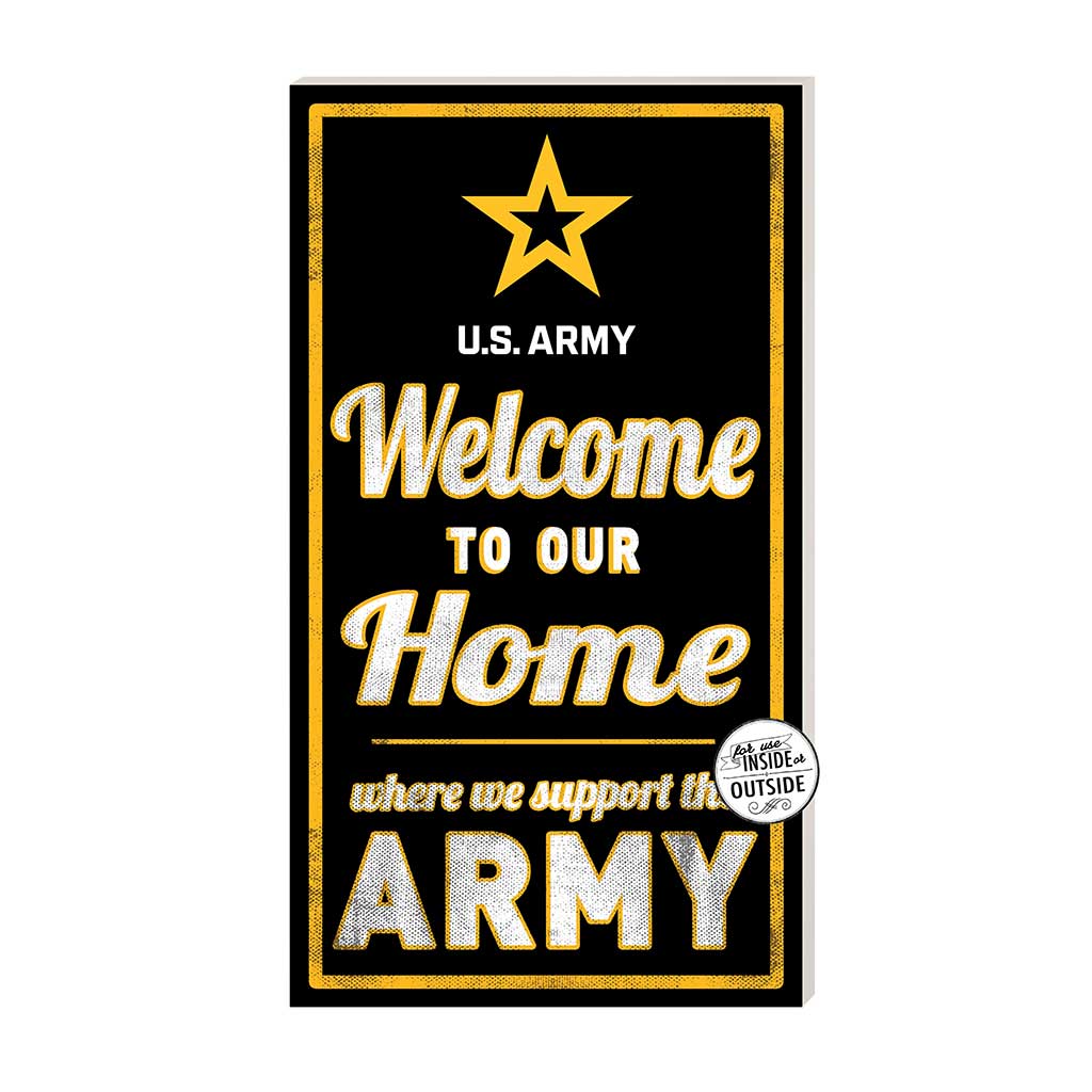 11x20 Indoor Outdoor Sign Welcome to Our Home Army
