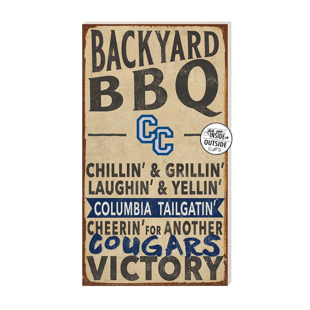 11x20 Indoor Outdoor BBQ Sign Columbia College Cougars