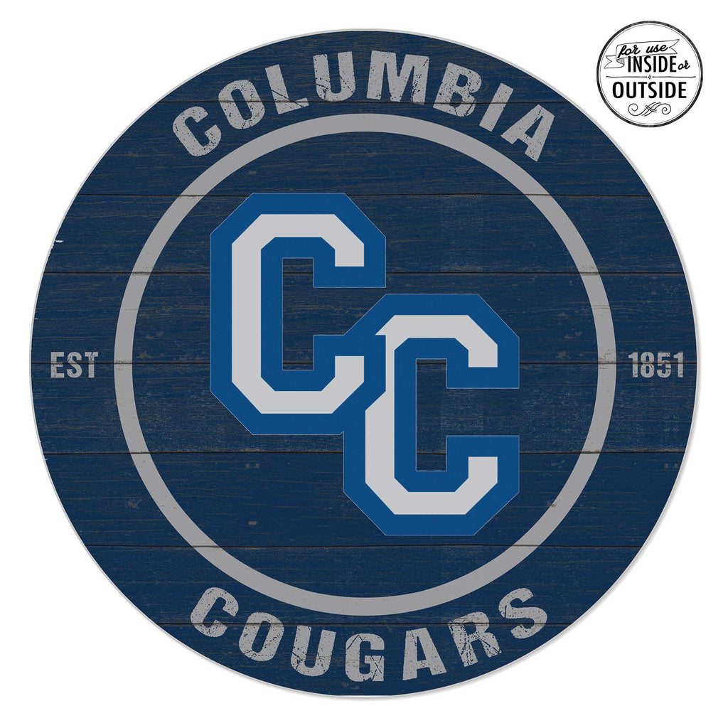 20x20 Indoor Outdoor Colored Circle Columbia College Cougars