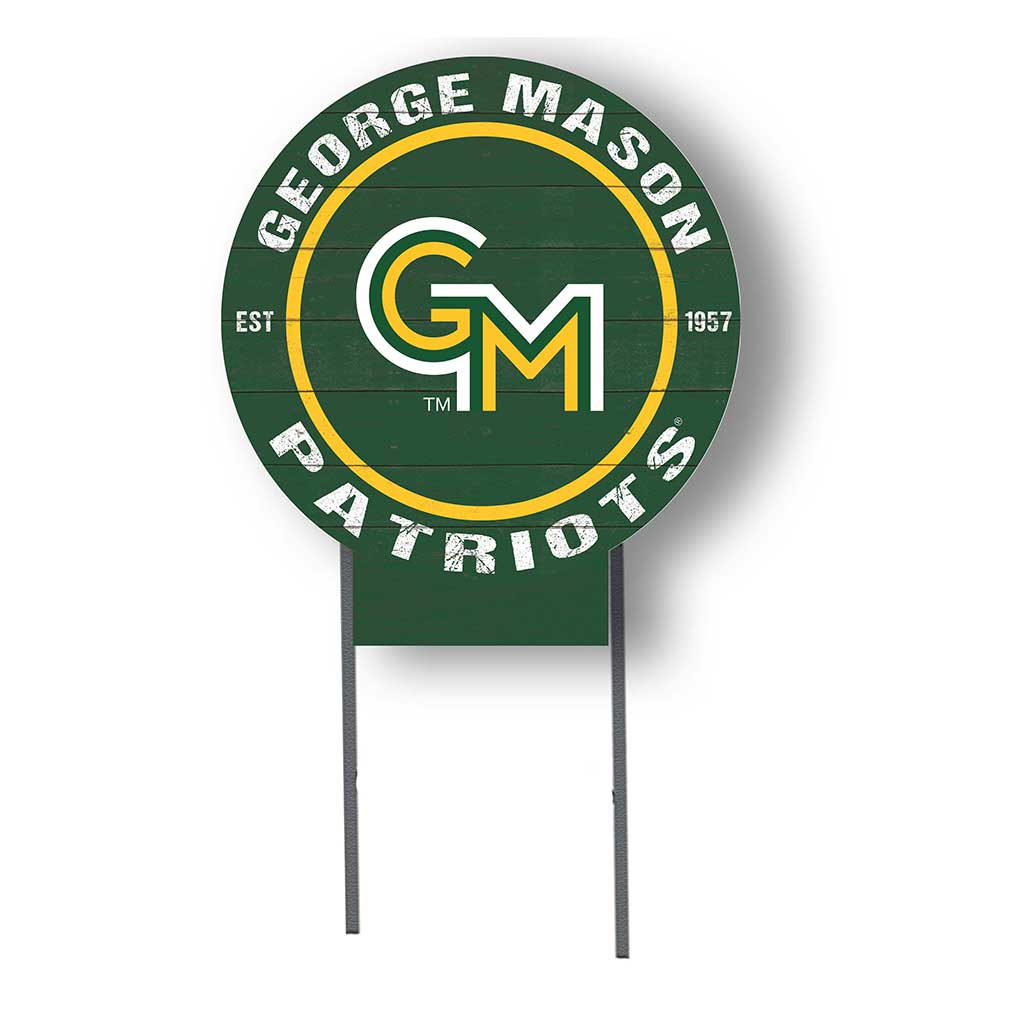 20x20 Circle Color Logo Lawn Sign George Mason Patriots