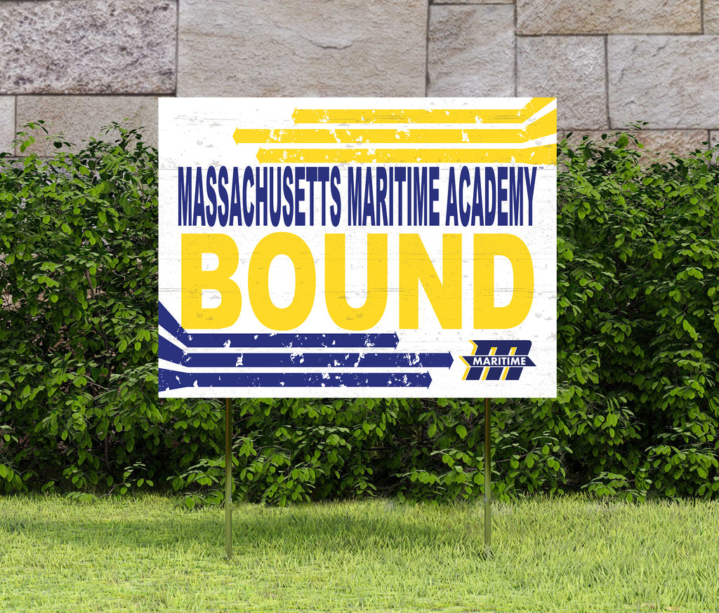 18x24 Lawn Sign Retro School Bound Massachusettes Maritime Academy Buccaneers