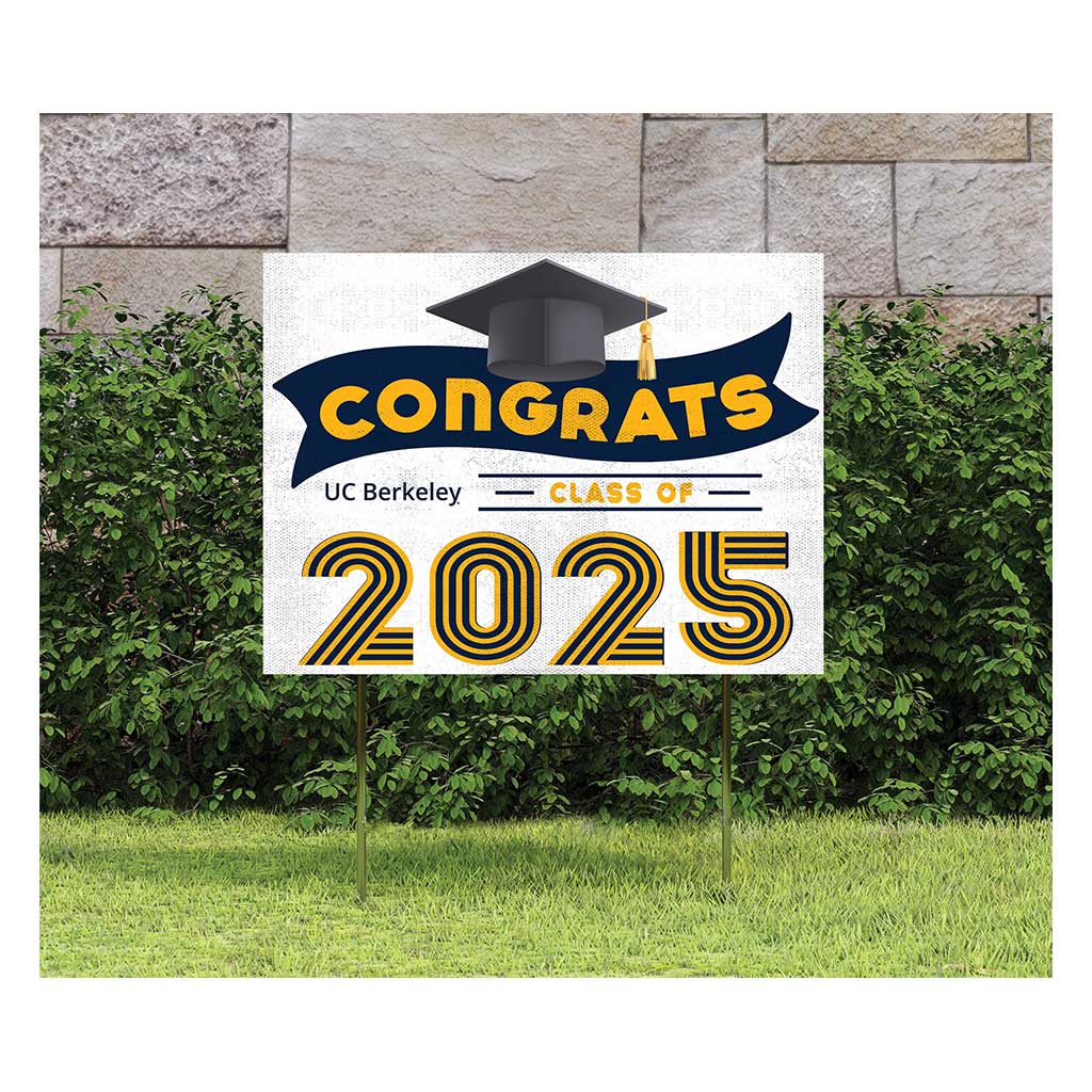 18x24 California Golden Bears Class of 2025 Lawn Sign