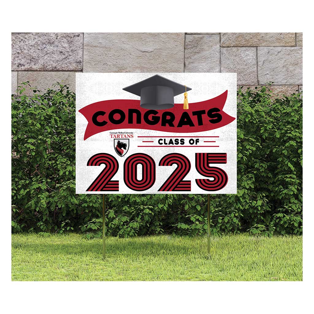 18x24 Carnegie Mellon Tartans Class of 2025 Lawn Sign