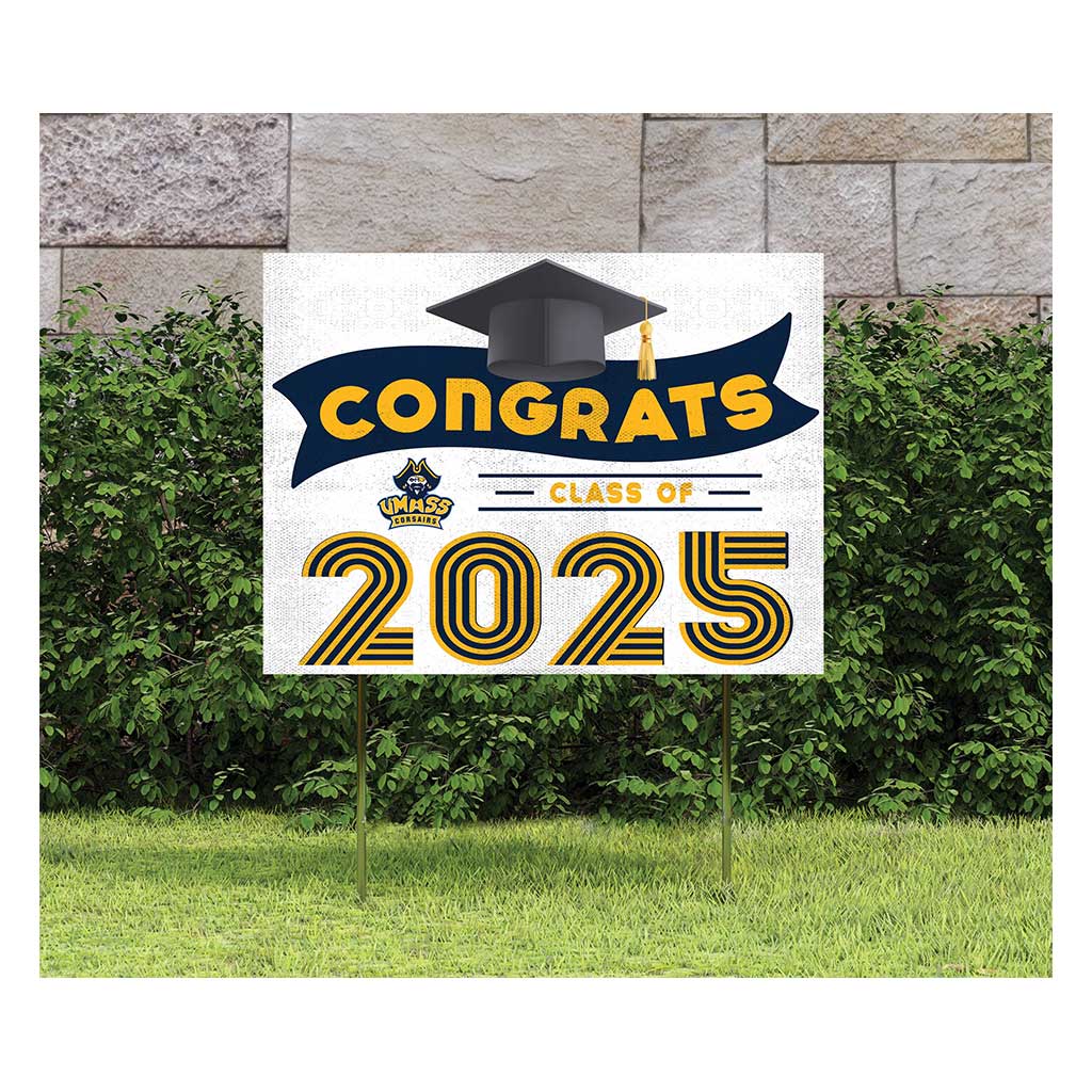 18x24 UMASS Dartmouth Corsairs Class of 2025 Lawn Sign