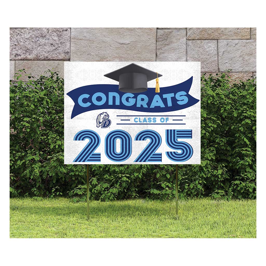 18x24 Drake Bulldogs Class of 2025 Lawn Sign